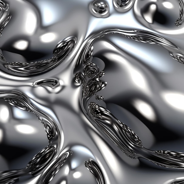 Esencia de fusión líquida Primer plano Textura de ondas líquidas