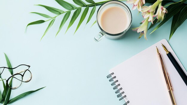 Esenciales de espacio de trabajo creativo Configuraciones estéticas de escritorio para días productivos