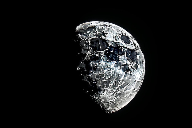 una esfera de agua con la palabra hielo en ella