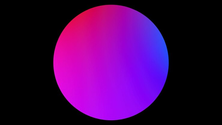 Foto esfera plana multicolor generada por computadora