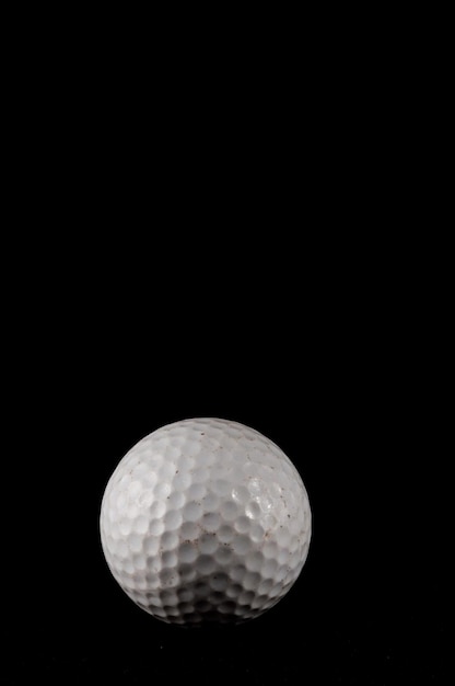 Foto esfera texturizada de pelota de golf redonda de estilo clásico