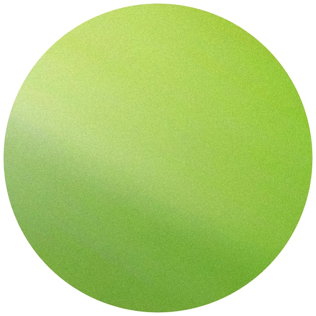 Esfera verde con textura sobre un fondo blanco