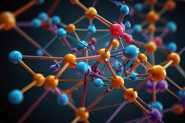 Esferas digitais interconectadas explorando elétrons de valência