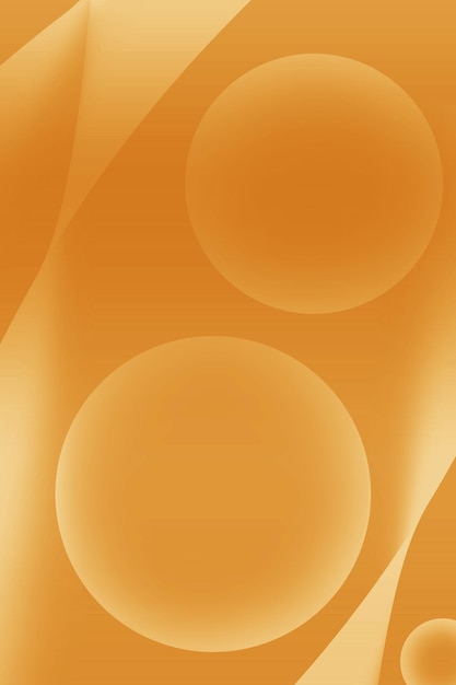Esferas de varios tamaños en 3D de color albaricoque degradado