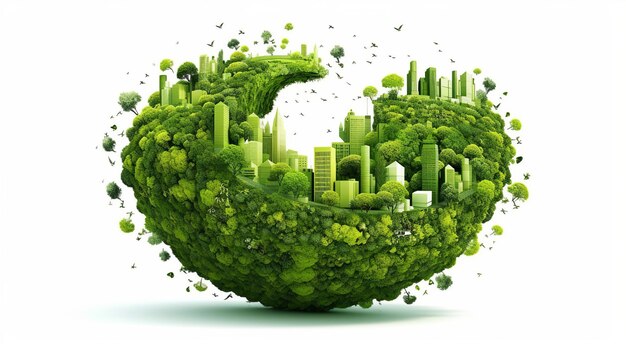 ESG energía verde industria sostenible Concepto respetuoso con el medio ambiente