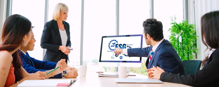 Foto esg política de gobernanza social ambiental para las empresas de moda