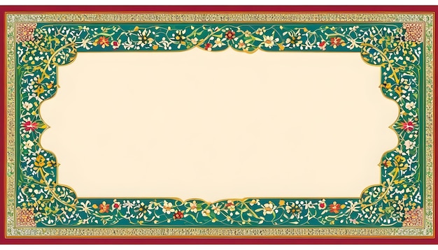 Eslimi Tazhib Quadro de texto fronteira design de arte islâmica iraniana ai imagem