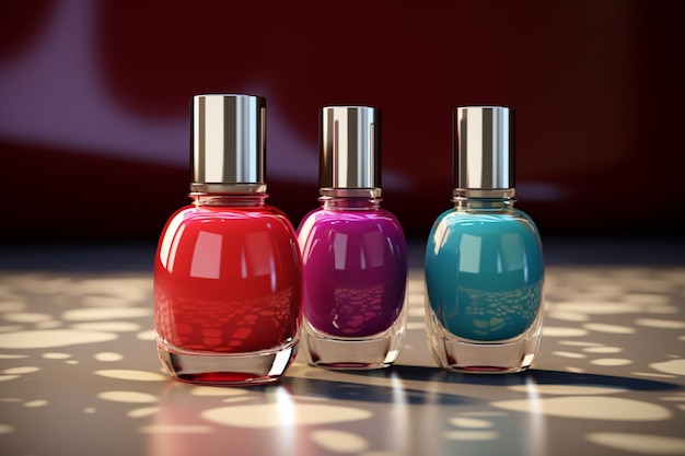 Esmalte de unhas colorido