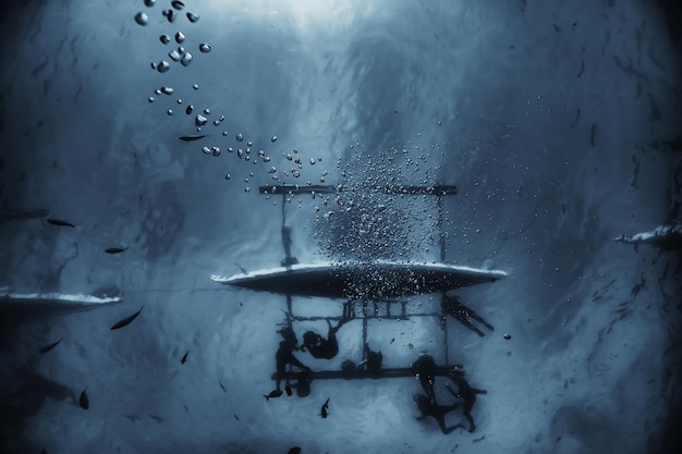 esnórquel tiburón ballena / Filipinas, buceo con tiburones, escena submarina