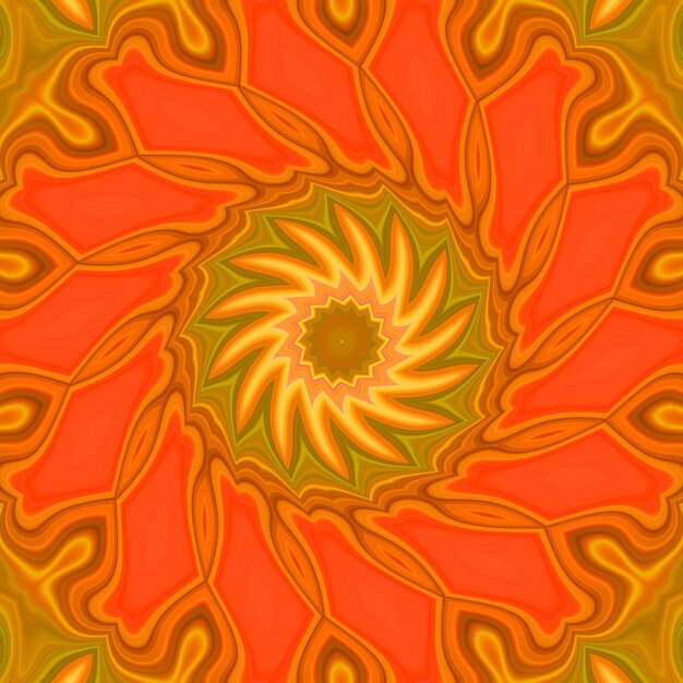 Esoteruc magia neón brillante mandala geométrico fantasía fractal Resumen antecedentes