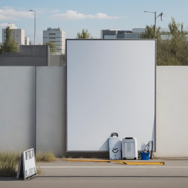 espacio en blanco de cartelera para publicidad