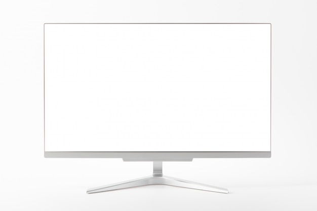 Espacio en blanco en un monitor de computadora moderno