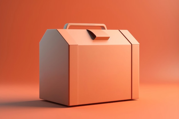 Espacio de caja de entrega de alimentos para diseño generado por IA