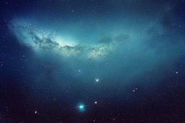 Espacio colorido del cielo nocturno. nebulosa y galaxias en el espacio. fondo del concepto de astronomía.