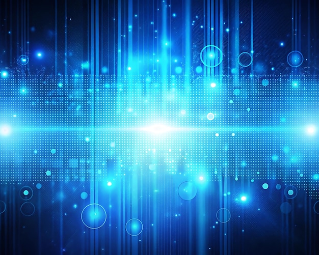 El espacio de cope azul digital Fondo Ai Generado