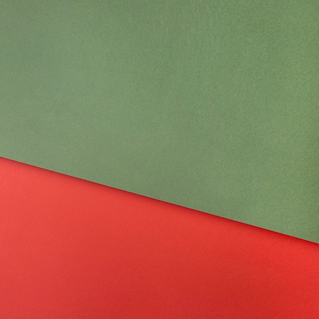 Foto espacio de copia de papel verde y rojo