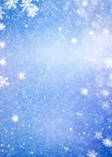 espacio de invierno de fondo de nieve