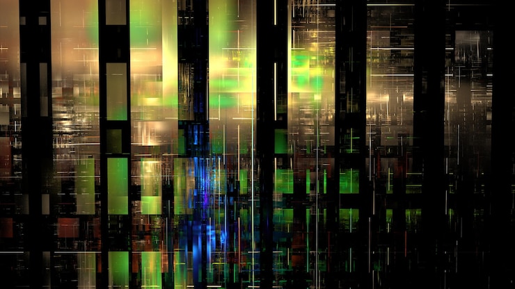 Foto espacio de oficina digital tecnológico moderno, diseño de edificios y arquitecto de comunicaciones internas