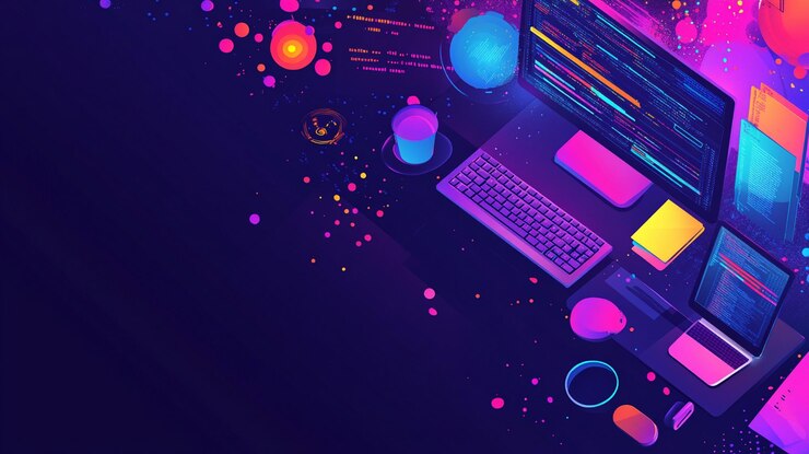 Foto espacio de trabajo de codificación de desarrollo de sitios web profesionales imagen de escritorio