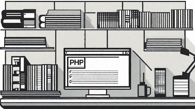 Foto espacio de trabajo de programación php