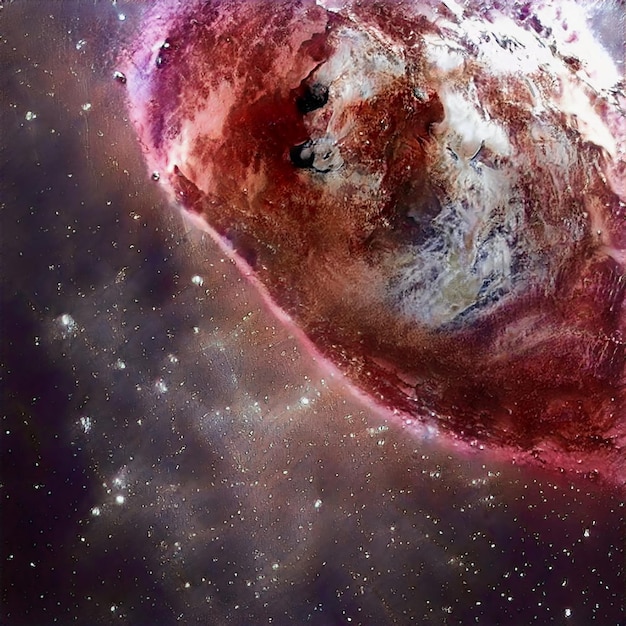 Espaço Backgroundsnebula com estrelas e planetas