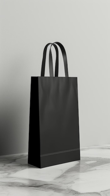 Espaço de design em saco em branco mockup saco de papel de compras mockup