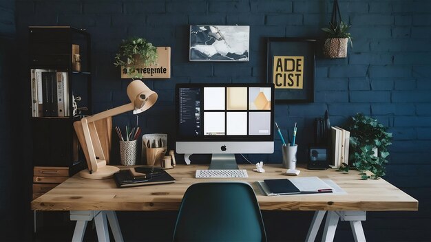 Foto espaço de trabalho, local de trabalho e mesa de escritório
