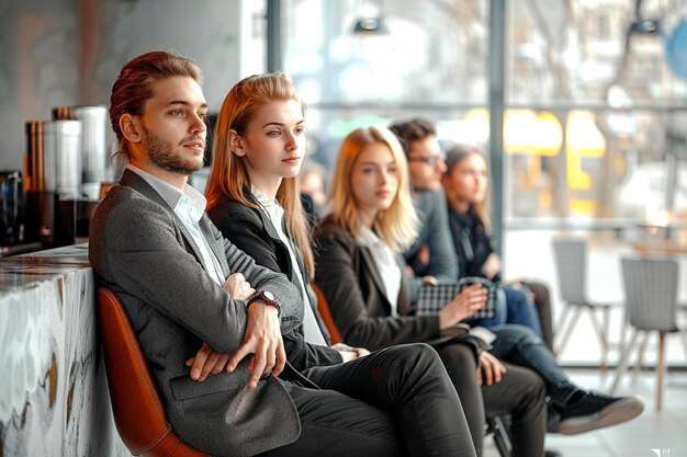 Espaço de trabalho produtivo Profissionais de negócios a trabalhar