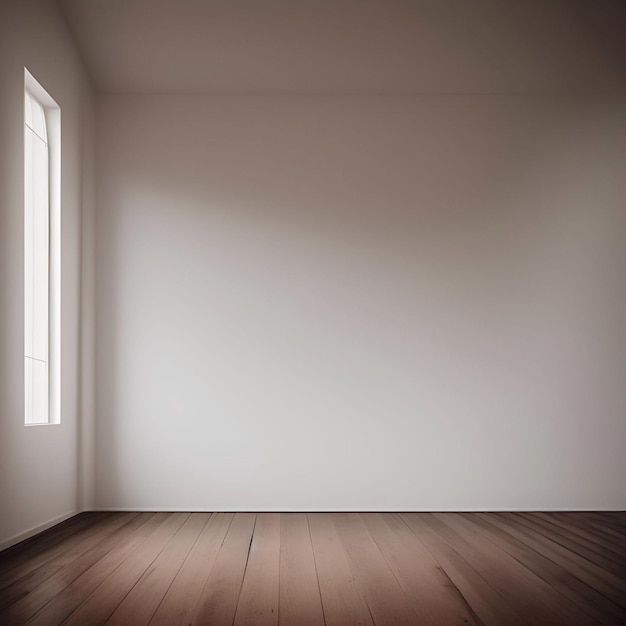 Espaço vazio da sala de parede vintagequarto brancoquarto pretoquarto pastelluz do dia generativa ilustração ai