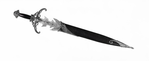 espada de juego aislada sobre fondo blanco