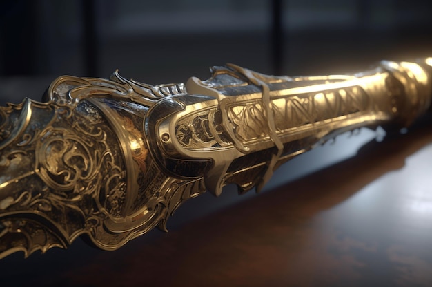 Una espada del juego Assassin's Creed iii.