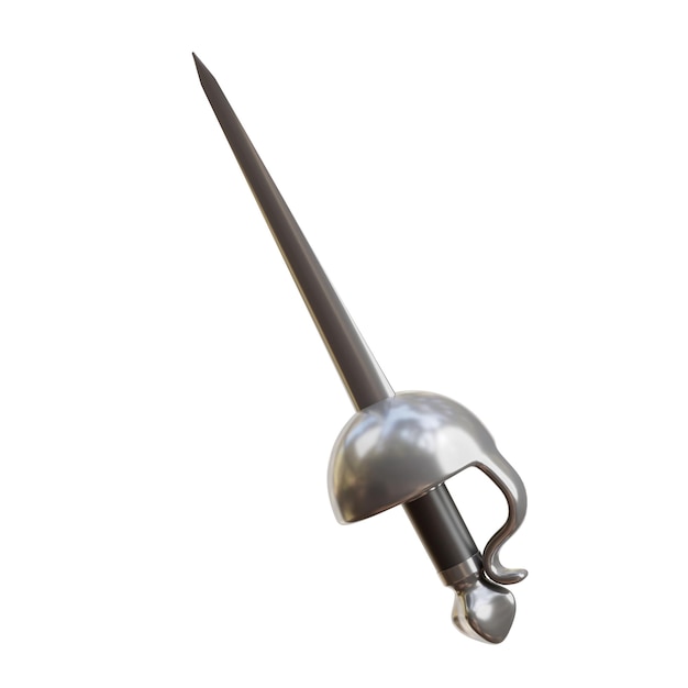 Espada Rapier francesa en 3D Modelo de arma histórica