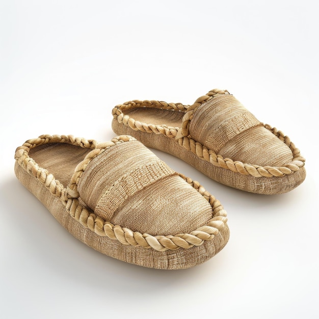 Espadrillas textiles aisladas