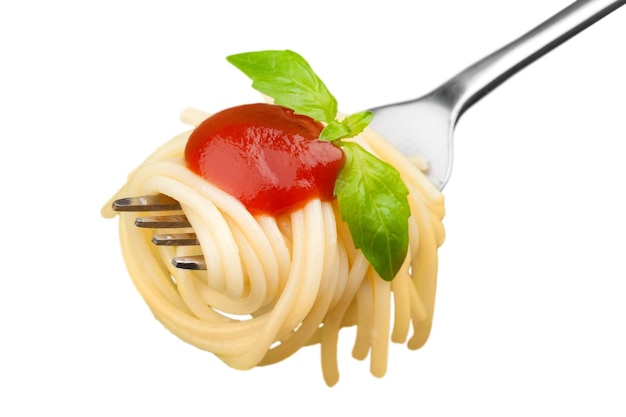 Espaguete molho de tomate e salsa