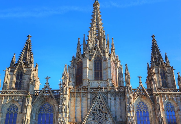 España Catedral de Barcelona situada en el corazón del distrito histórico de Las Ramblas