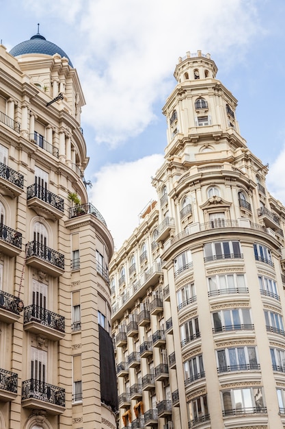 Espanha, Valência. Panorama da Plaza de Ayuntamiento