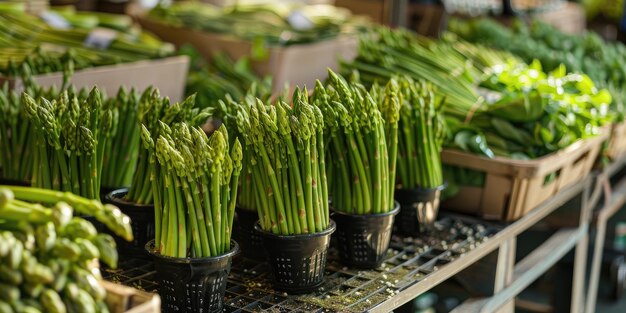 Los espárragos ecológicos en el mercado