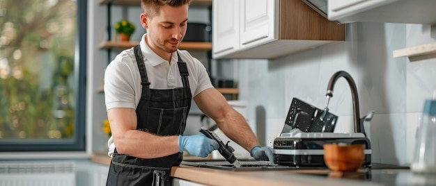 Foto especialistas em eliminação de odores no trabalho. especialistas em remoção de cheiros frescos.