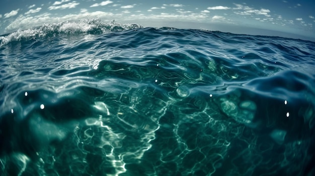 Especialmente foto punto por punto agua del océano Recurso creativo Generado por IA