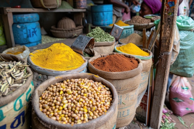 especiarias para venda no bazar