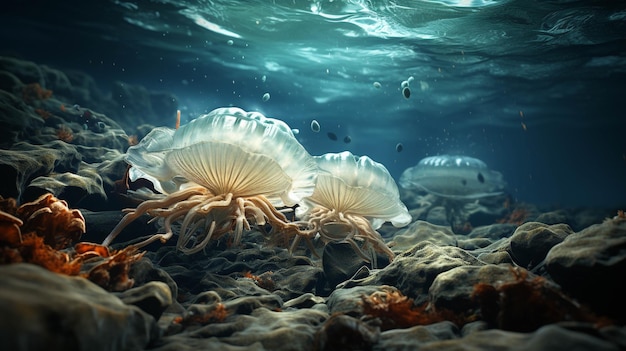 especies bajo el agua