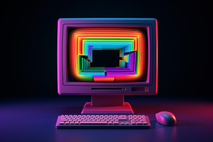 Foto específico de la computadora y espacio de copia