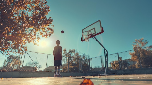 Especifique los aros improvisados que el niño improvisa con objetos cotidianos cuando juega al baloncesto