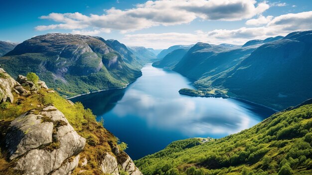 Los espectaculares fiordos noruegos La belleza de la escarpada costa