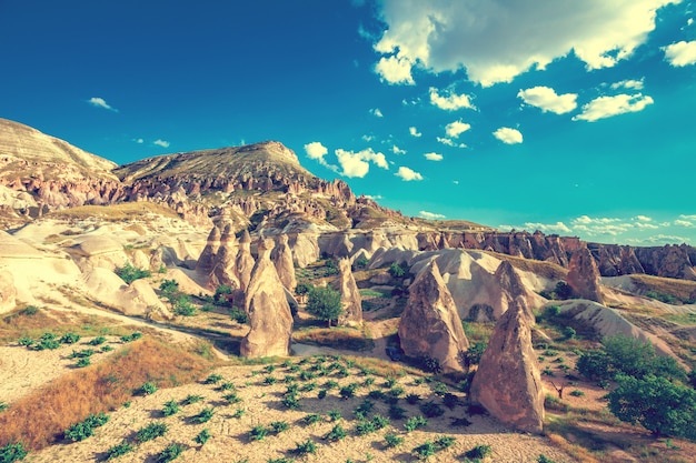 Espectaculares formaciones rocosas en Capadocia