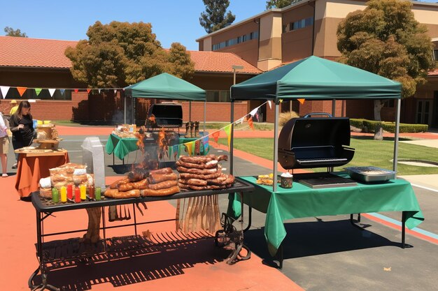 El espectáculo de barbacoa de Charms Charcoal de vuelta a la escuela