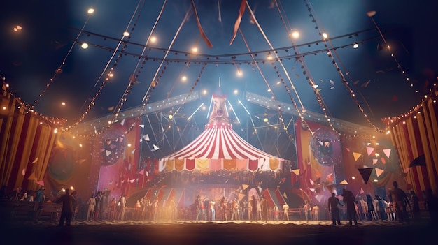 Espectáculo de circo ai generar