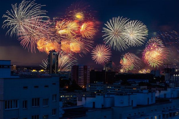 Espectáculo de fuegos artificiales el 4 de julio