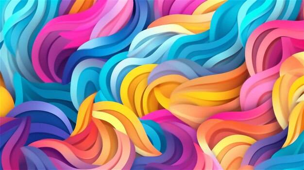 Foto espectro del arco iris de ia generativa: un patrón abstracto vibrante