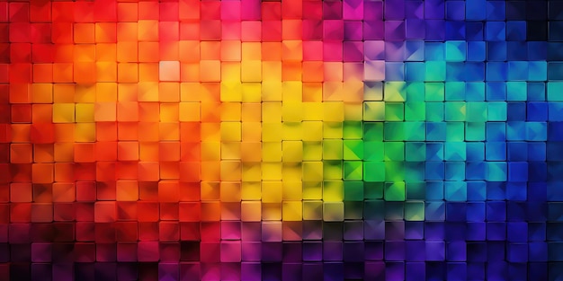 Espectro de várias cores estilo azulejos mosaico fundo abstrato